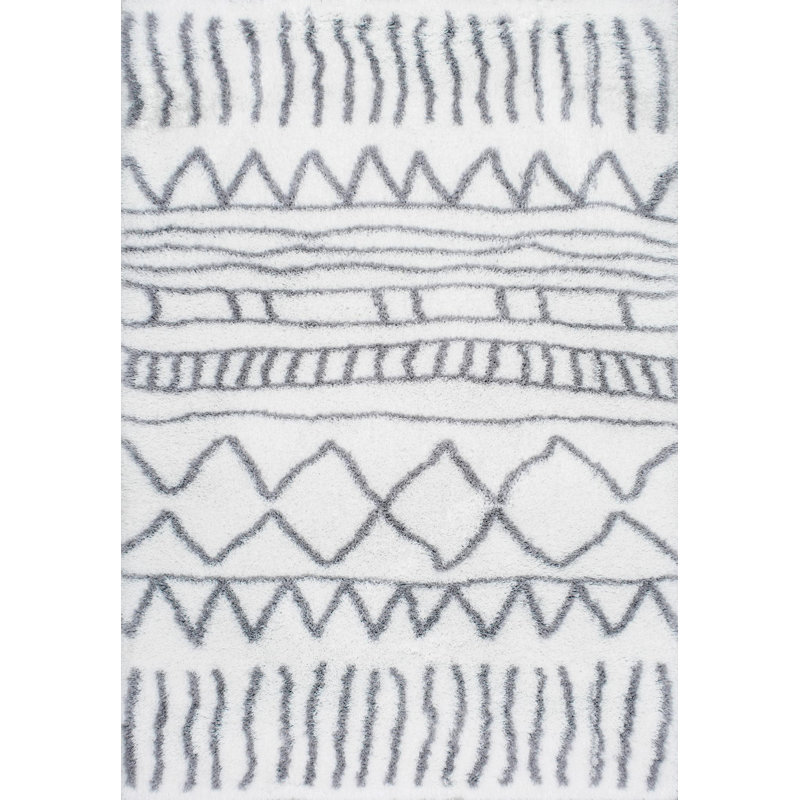 Geometric Area Rug, Runner 81 x 244cm