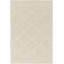 Tapis géométrique beige en laine fabriqué à la main Romina-1623747321