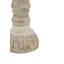 Bougie sculptée au sol traditionnel en bois d'albizia