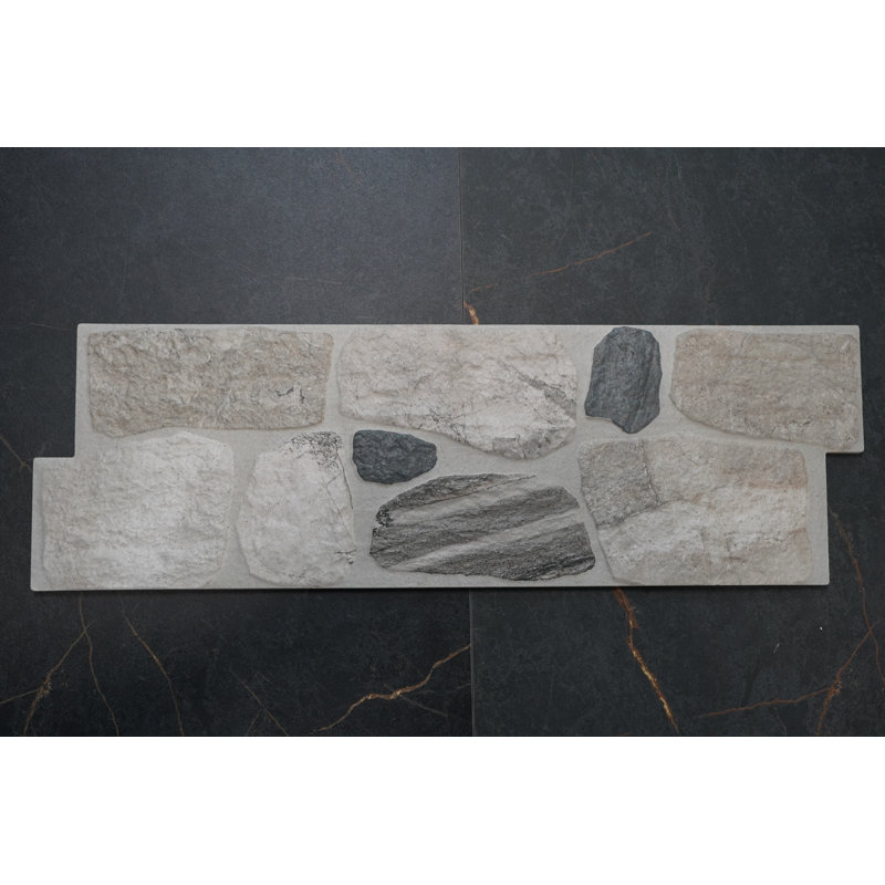 Carrelage carré en pierre 6 po x 24 po