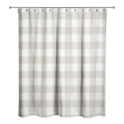Hanka Plaid Shower Curtain