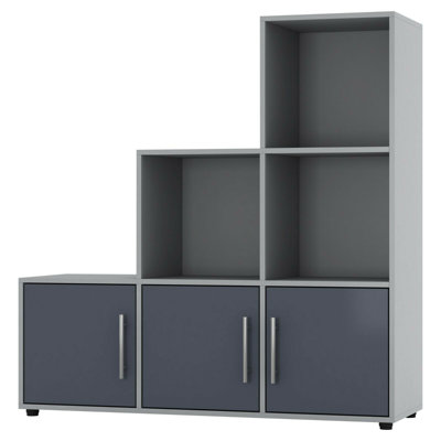 Berra 90.5cm H x 89cm W Step Bookcase