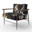 Fauteuil d'appoint rembourré en marbre Daelen-1680497835