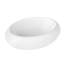 24 po Lavabo de salle de bain blanc Topmount