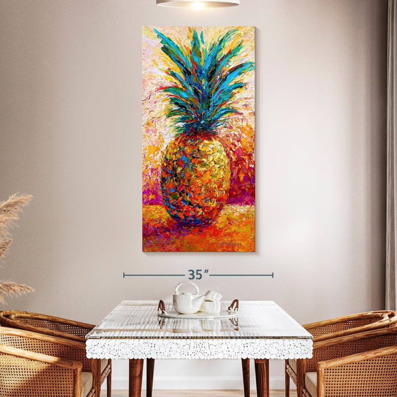 Pineapple Expression, 54" H x 27" W