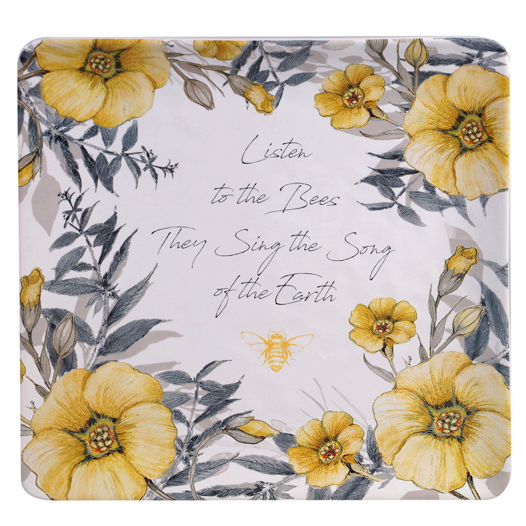 Certified International Bee Sweet Square Platter Certified International