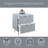 Gaines Gray High Gloss Finish Nightstand