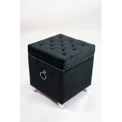 Velvet Ottoman