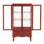 Lighted Glass Display Cabinet With Adjustable Glass Shelves-1441376723