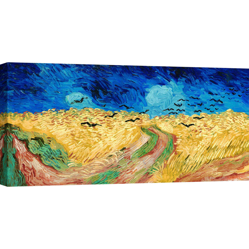 Wheat Field With Crows by Vincent Van Gogh - Wrapped Canvas Print, 60cm H x 120cm W x 4cm D