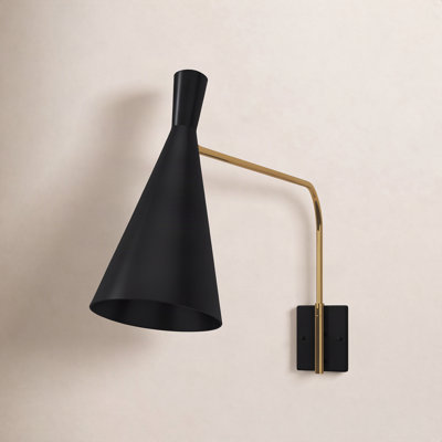 Hilary Single Light Dimmable Armed Sconce