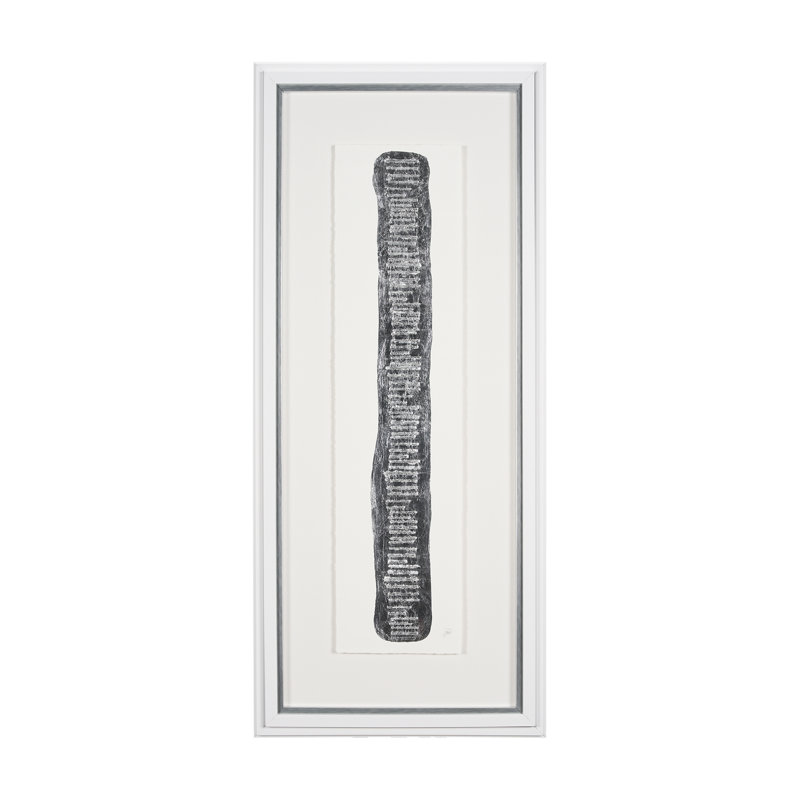 Random Lines Silver Flood a Handmade Original Framed Artwork under Glass