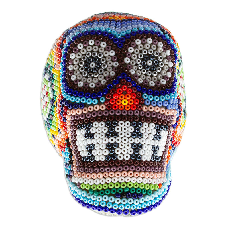 Sculpture Huichol Grin Huichol Mache