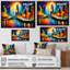 «Colorful Chicago Downtown», art mural sur toile Cityscapes-1778925558-1778925565