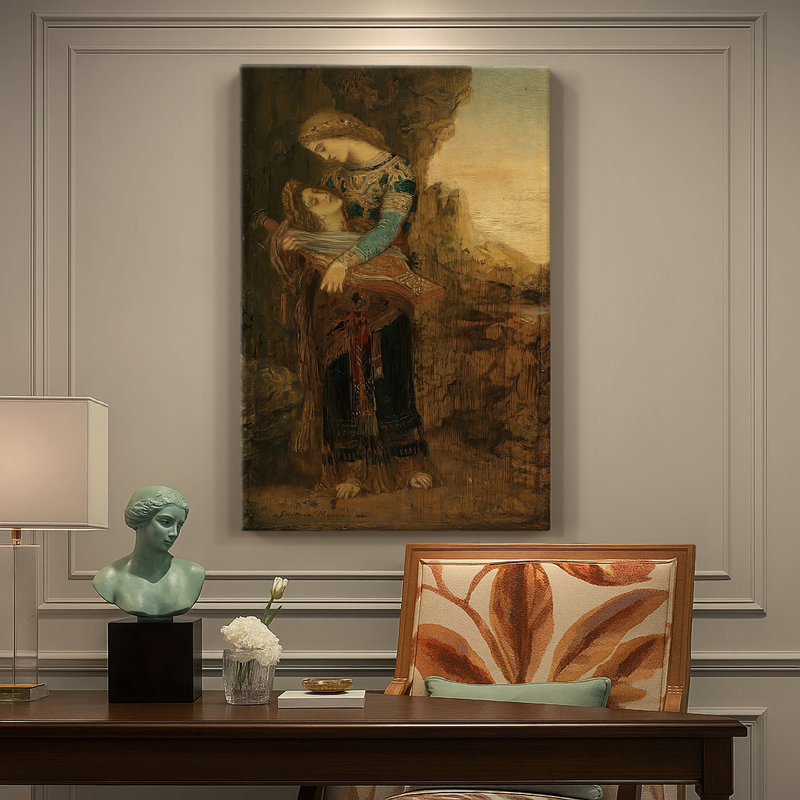 Orphée - toile tendue par Gustave Moreau, 18 x 27