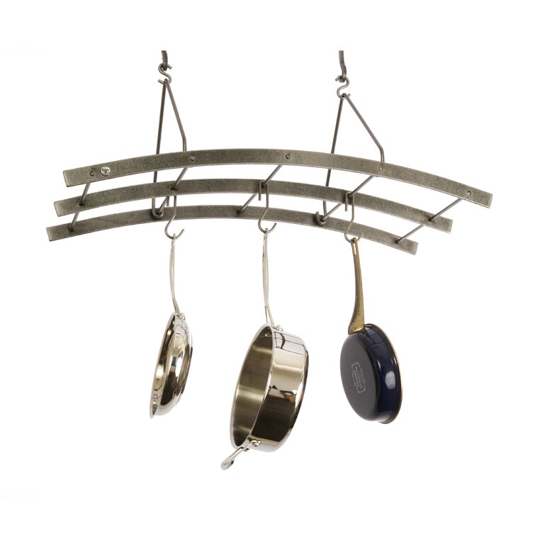 Enclume Carnival Steel Handcrafted Rectangle Hanging Pot Rack & Reviews