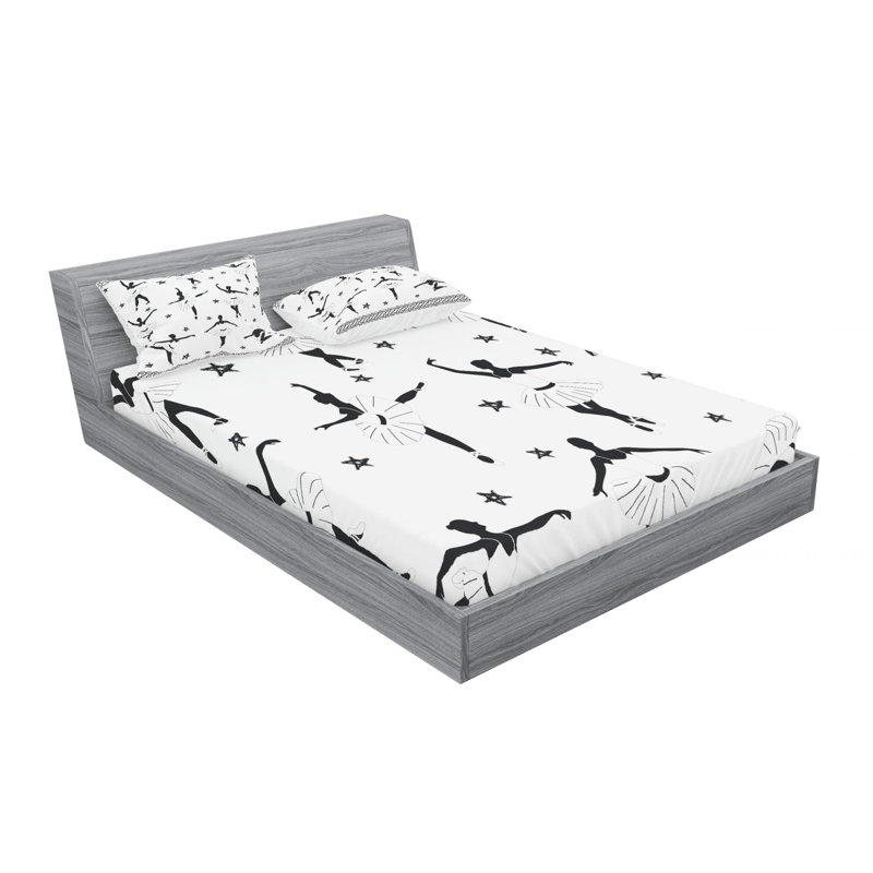 Microfiber Sheet Set, Queen Sheet Set with Fitted Sheet