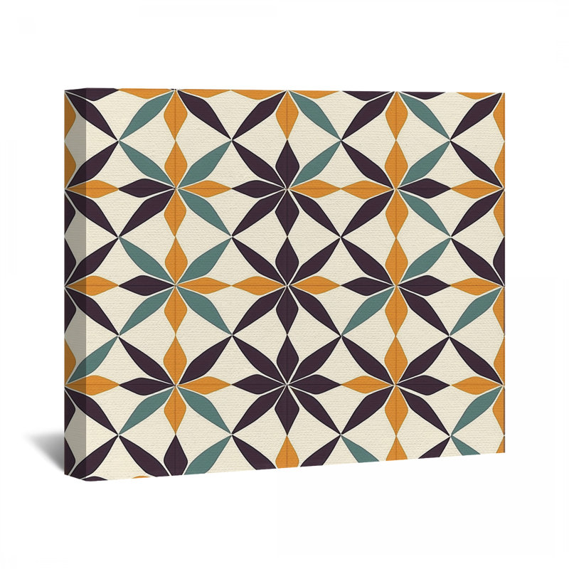 Toile à motif géométrique - Décoration murale abstraite, H 24 po x l 36 po