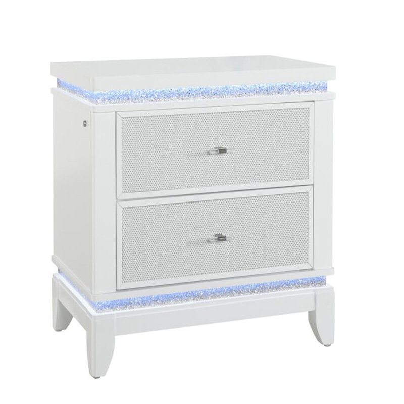 Table de chevet blanche ADALID