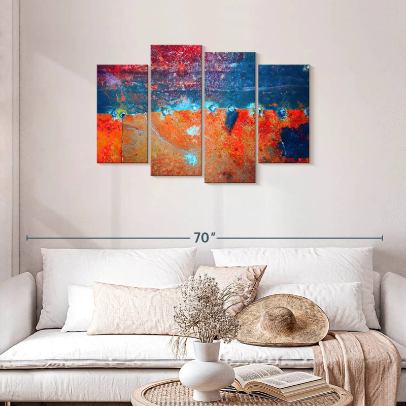 Rust Abstract, 27" H x 43" W
