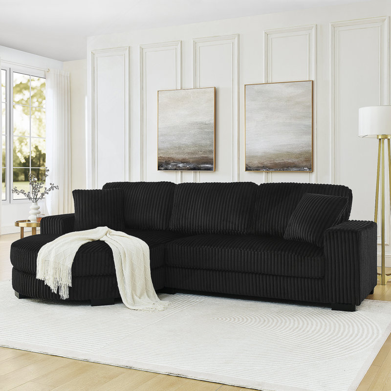 Canapé-lit modulaire rembourré en velours Corduroy