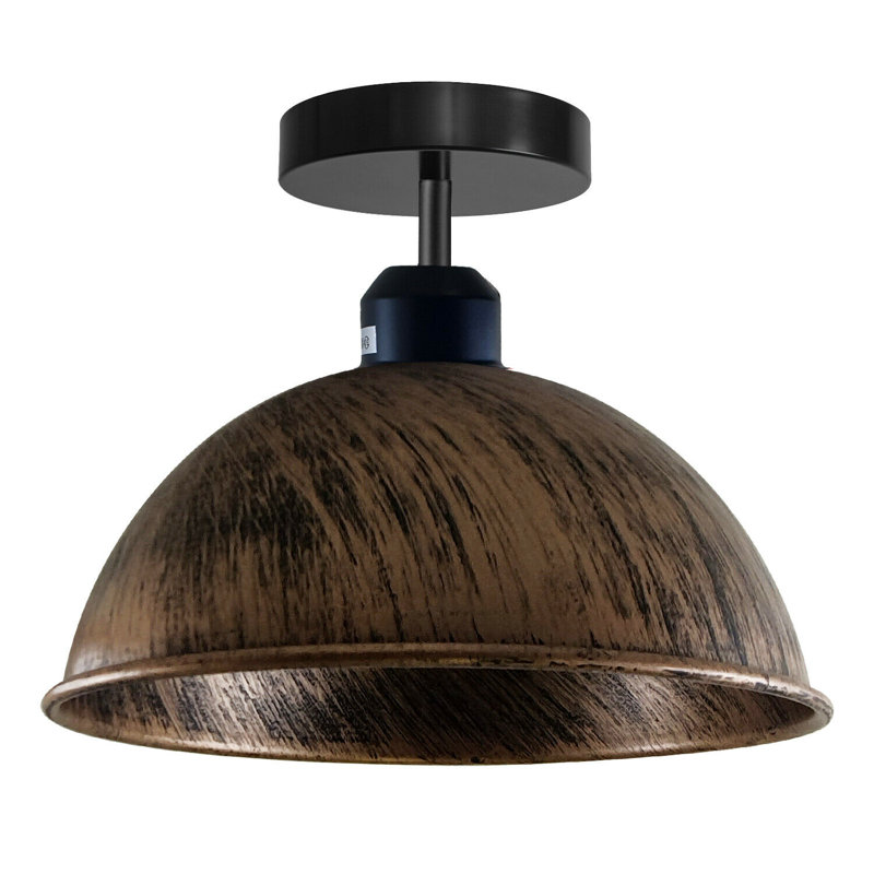 Bustillos Semi Flush Mount, Brushed Copper