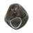 Decorative Glass Vase with Pebble Pattern for Home Table Display - Silhouette Tall Flower Vase for Shelf or Living Room Decor - Brown & Black-446158558