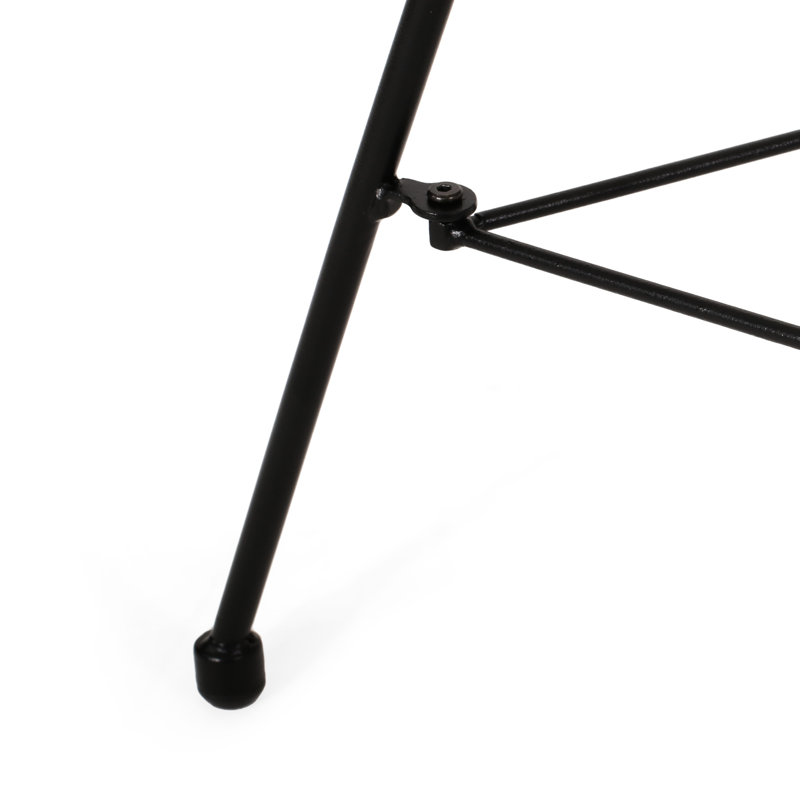 Élégante table d'appoint en verre trempé blanc durable, l 18,2 po x P 18,17 po, assemblage requis