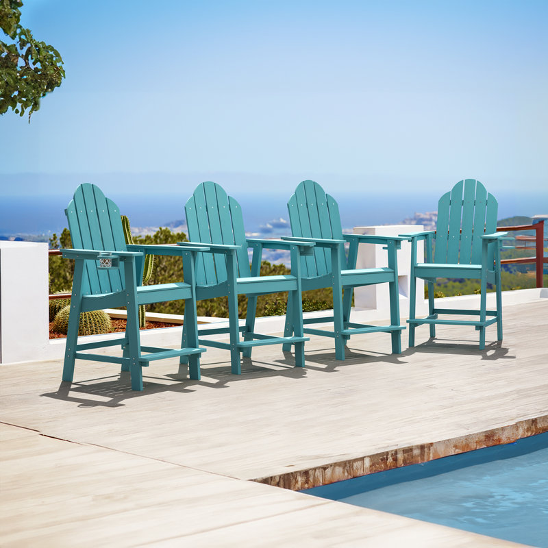 Dutta Outdoor Adirondack Chair, Teal