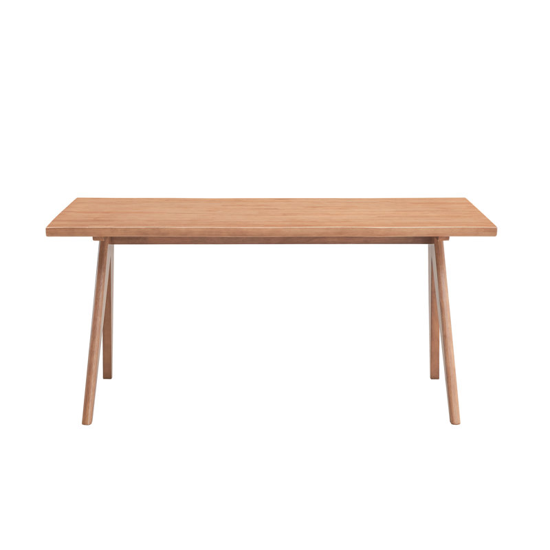 Table de patio moderne et naturelle - Rectangulaire pour l'extérieur
