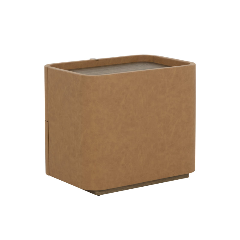 JAMILLE 2 - Drawer Nightstand, Brown
