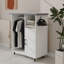 Chariot à repasser avec planche à repasser roulante, armoire à repasser polyvalente avec roues, solution de repassage compacte