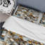 Literie en marbre blanc et doré à motif géométrique Glam I-232145903