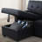 Black Linen Convertible With Pull - Out Chaise And Storage, 4 Seat, Removable Back Cushions, Twin Size Sleeper For Overnight Stays, 82 In Wide, 53 Deep, 34.5 High, 190.5 Lb Seat Upholstered Sectional-133520074