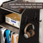 Ensemble de support pour tourne-disque avec rangement pour chambre à coucher, salon, bureau, table tournante avec rangement ouvert, support audio-195620266
