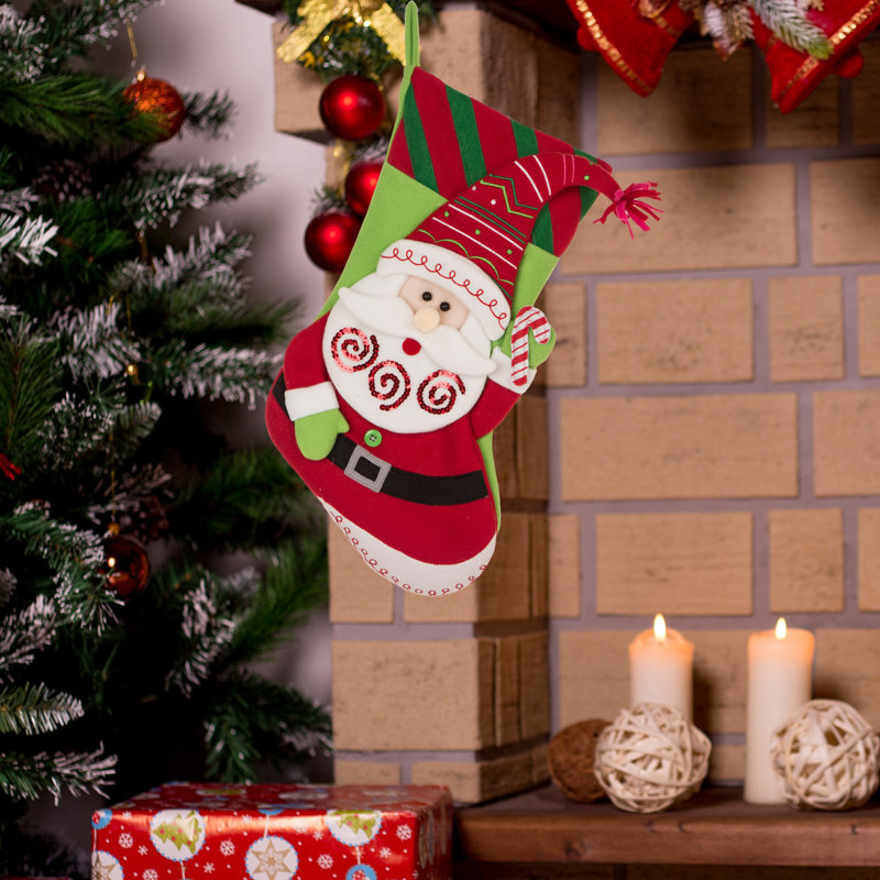 Felt 3D Christmas Stocking