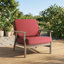 Chaises longues d'extérieur en bois de teck massif avec coussins Montelongo-79186929-79186443