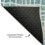 Tapis bleu sarcelle lavable à la machine Premium Prisco-1309216420