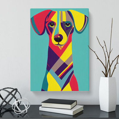 Dachshund Pop Vol - Wrapped Canvas