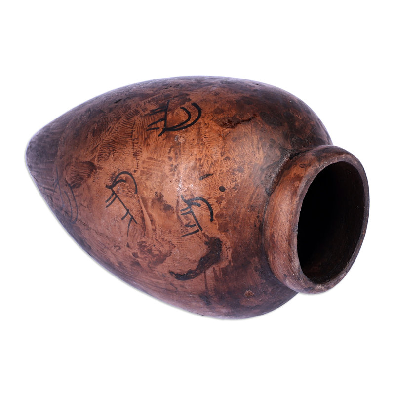 Handmade Ancestral Eras Terracotta Decorative Vase