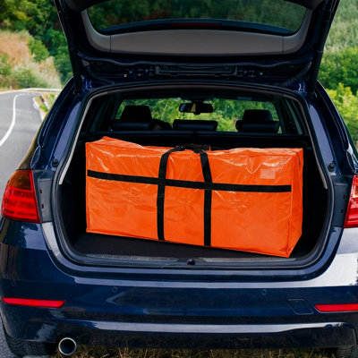 Très grand sac de transport et de rangement très résistant de 57 gallons, sac fourre-tout pliable XXL avec fermeture à glissière et poignées pour dortoir, voyage, vêtements, couvertures, oreillers, paquet de 4 (argent)