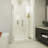  DreamLine Ascend 58 1/2 - 59 1/2 inch W x 72 inch H Frameless Pivot Shower Door in Brushed Nickel-122500761-122500760
