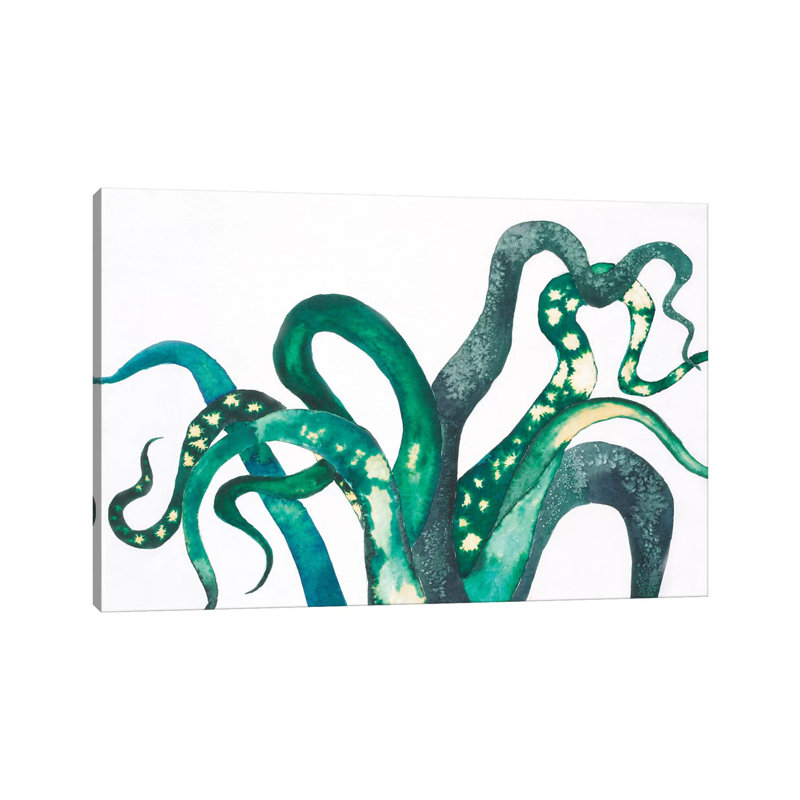 Octo Legs by Laura Van Horne - Wrapped Canvas Painting, 101.6 cm H x 66.04 cm W x 1.91 cm D