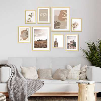 Shivangi Saharan Multi-Size Neutral Gallery Wall Art Set - Picture Frames for Collage
