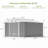 10 ft. W x 10 ft. D Metal Storage Shed-93756410