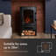 VonHaus 44.5cm W Black Electric Stove