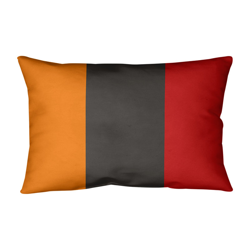 Coussin lombaire intérieur / extérieur Tampa Bay Football, Côté orange / Milieu étain