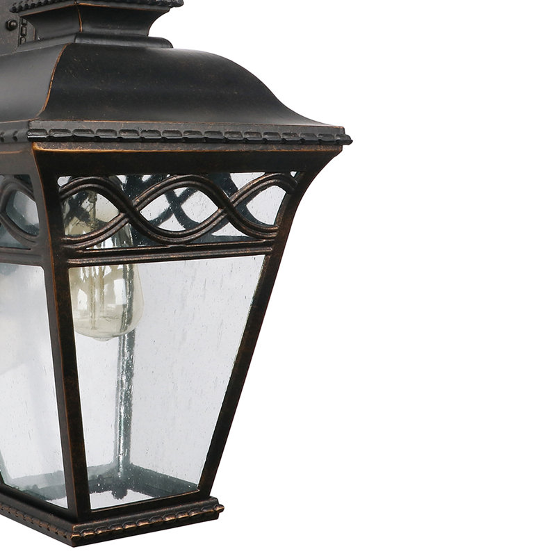 Éclairage extérieur 1 lumière en bronze huilé Boganville, H 19,25 po x l 9 po x P 12,13 po