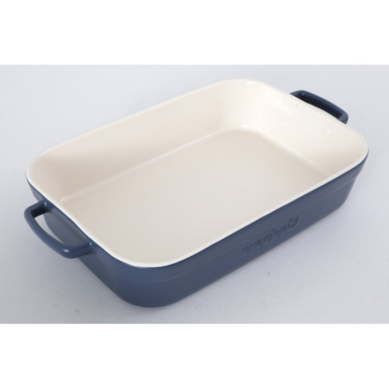 Plat à four pour mijoteuse, plat à four en céramique 9x13, plat à lasagnes, Marine