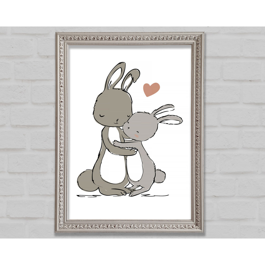 Bunny Love - Einzelne Bilderrahmen Kunstdrucke